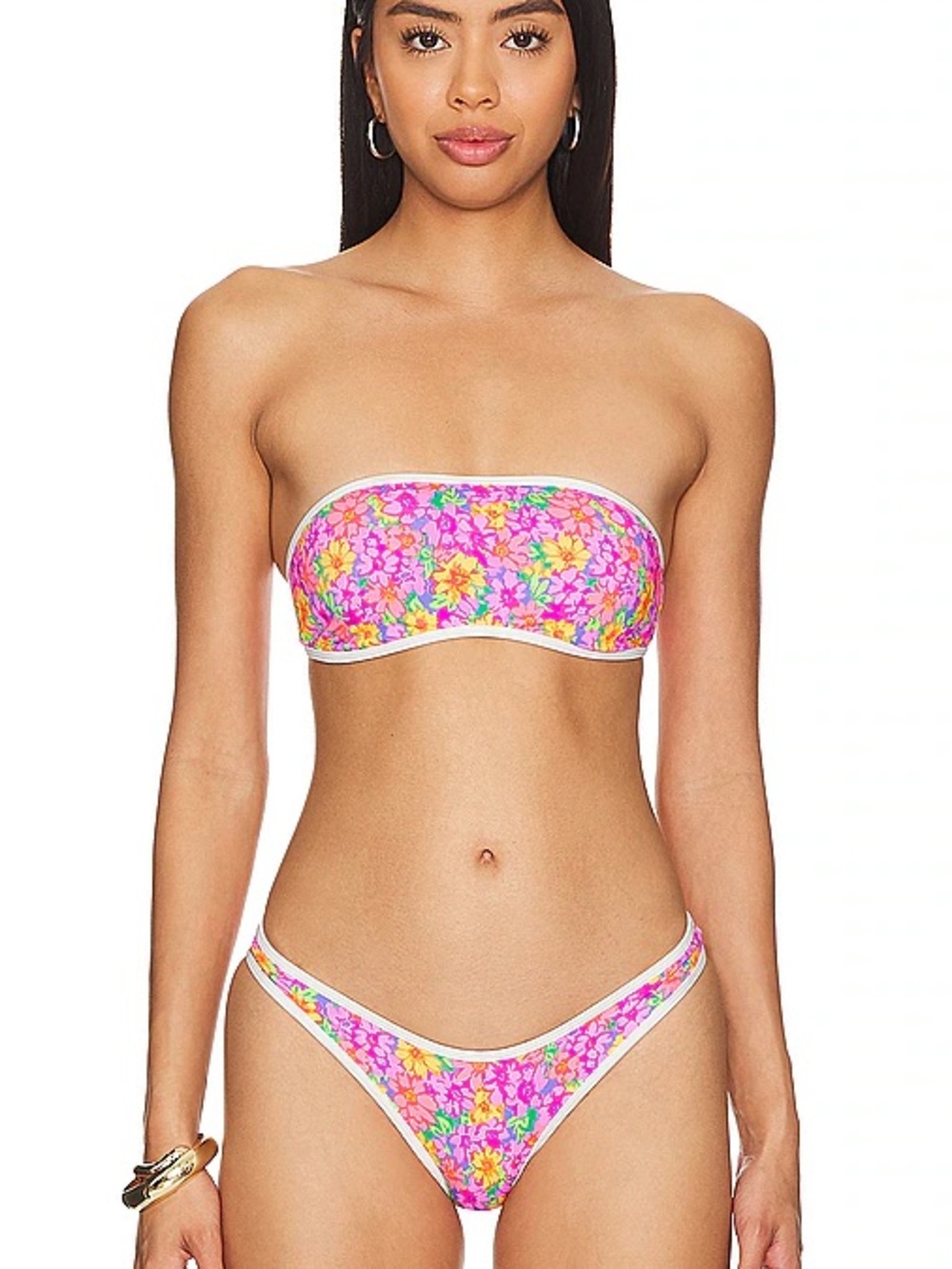 Frankie's Bikinis Rosabella Top in Daisy Pond Print